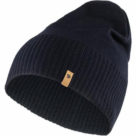 Fjallraven Merino Beanies Dark Navy Singapore For Men (SG-286511)